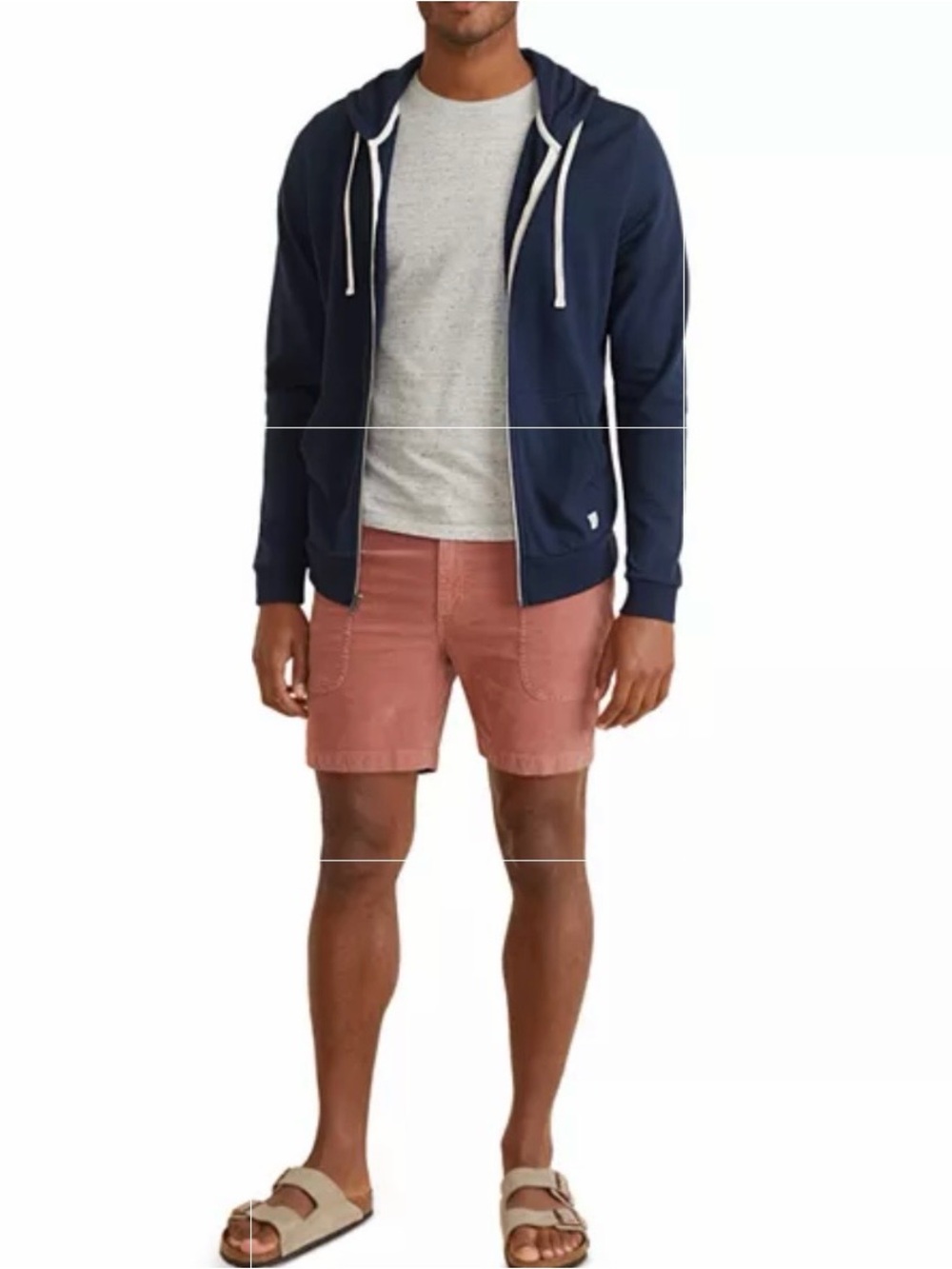Marine Layer Men's Navy Full-Zip Afternoon Hoodie in True Navy NWOT Size Medium - Picture 2 of 7